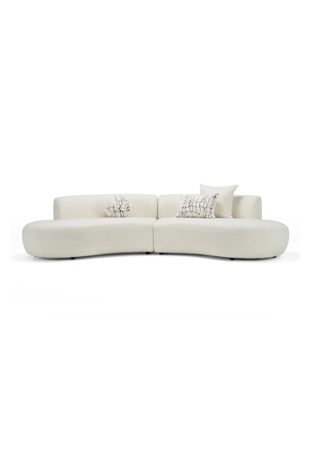 Luxury Curved Symmetrical Sectional Sofa Modern Italian Style for Villa