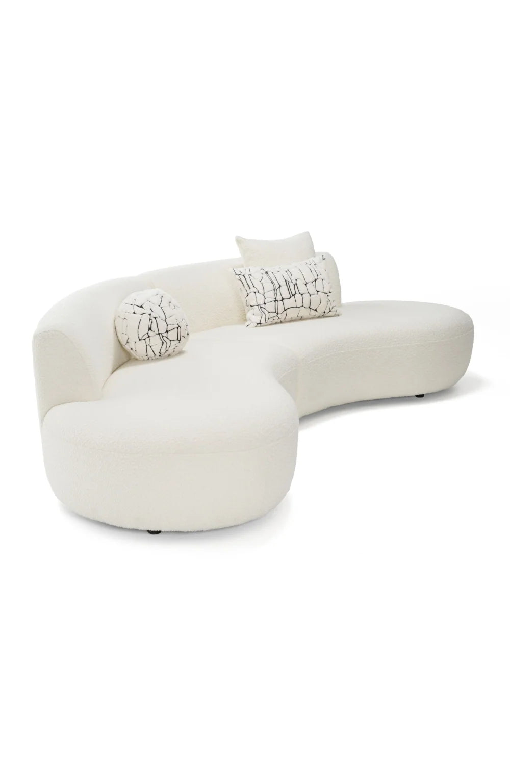Luxury Curved Symmetrical Sectional Sofa Modern Italian Style for Villa