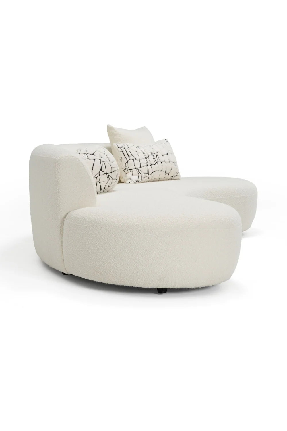 Luxury Curved Symmetrical Sectional Sofa Modern Italian Style for Villa