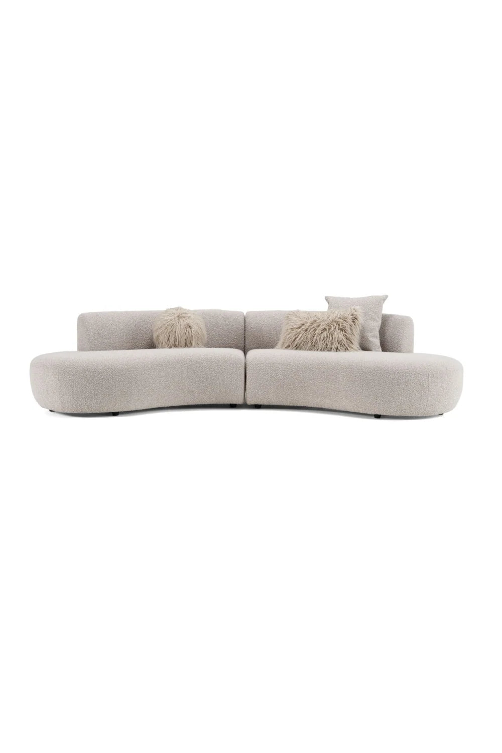Luxury Curved Symmetrical Sectional Sofa Modern Italian Style for Villa