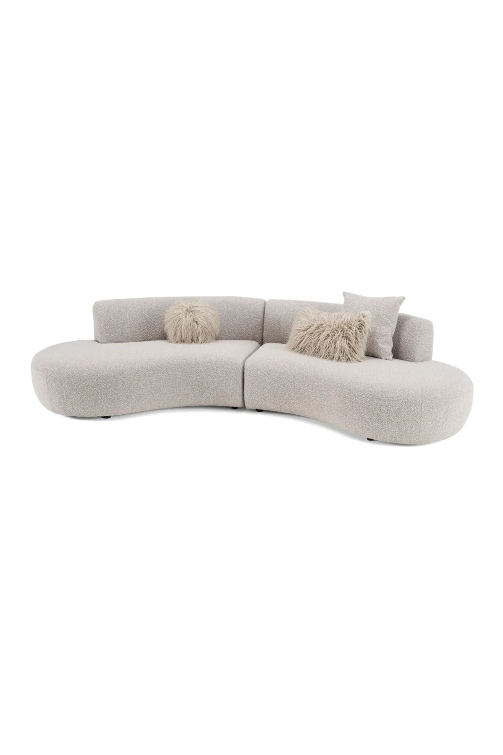 Luxury Curved Symmetrical Sectional Sofa Modern Italian Style for Villa