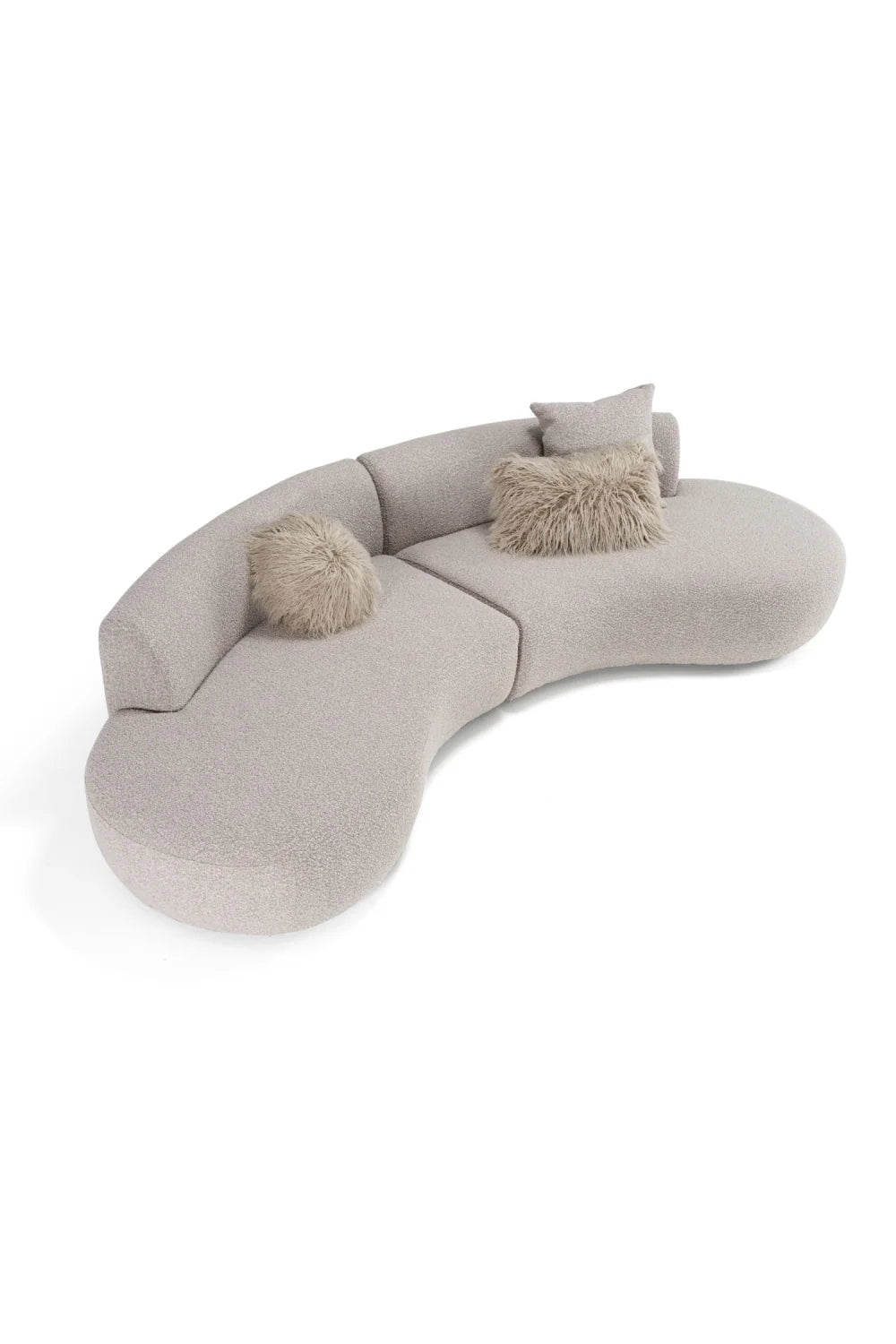 Luxury Curved Symmetrical Sectional Sofa Modern Italian Style for Villa