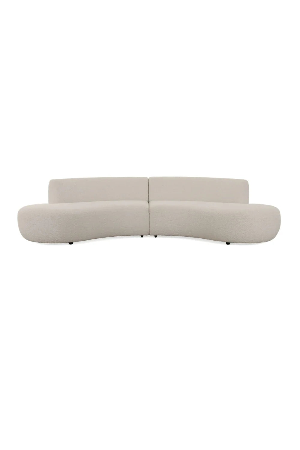Luxury Curved Symmetrical Sectional Sofa Modern Italian Style for Villa