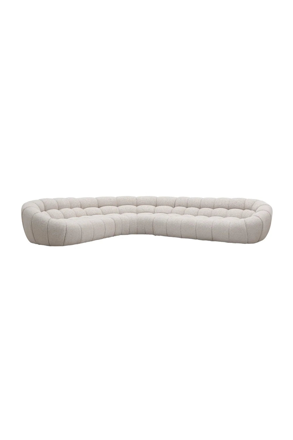 Luxury Curved Tufted Sectional Sofa Modern Italian Style for Villa