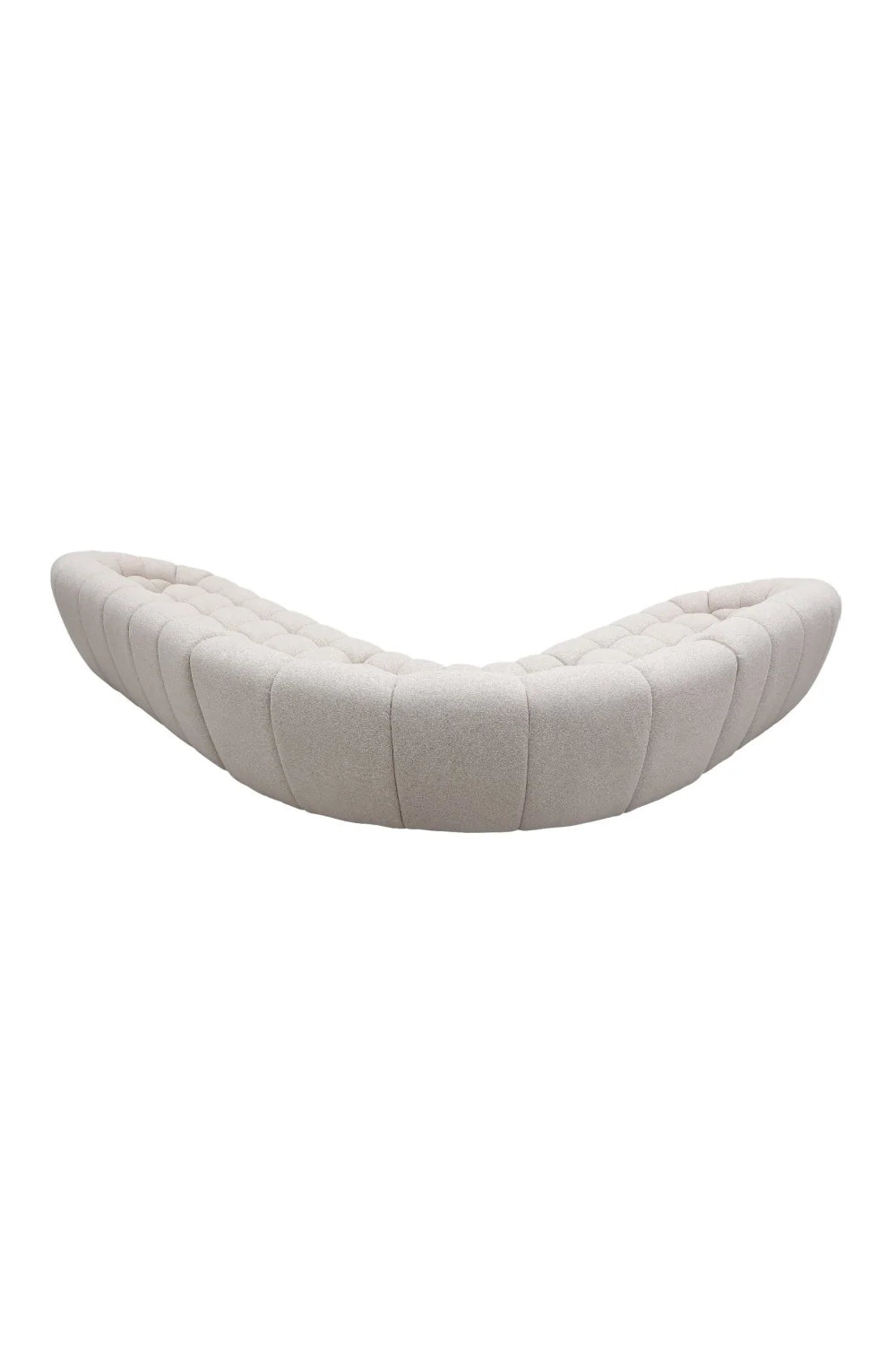 Luxury Curved Tufted Sectional Sofa Modern Italian Style for Villa