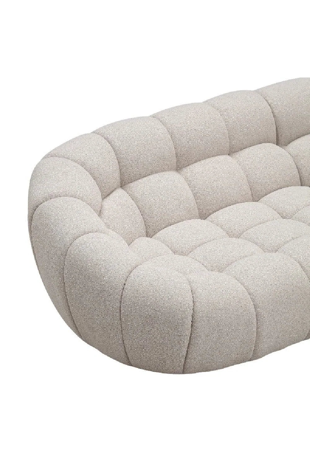 Luxury Curved Tufted Sectional Sofa Modern Italian Style for Villa