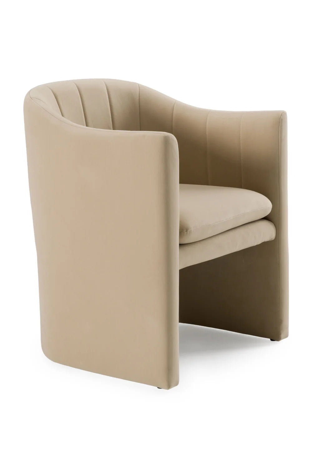 Luxury Curved Velvet Modern Dining Chair European Style for Villa
