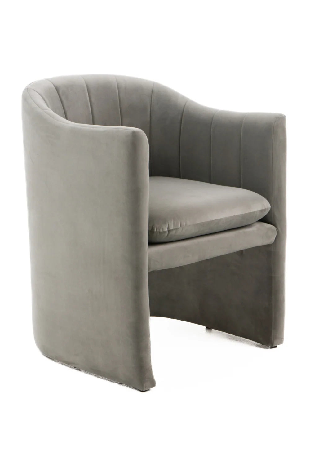 Luxury Curved Velvet Modern Dining Chair European Style for Villa