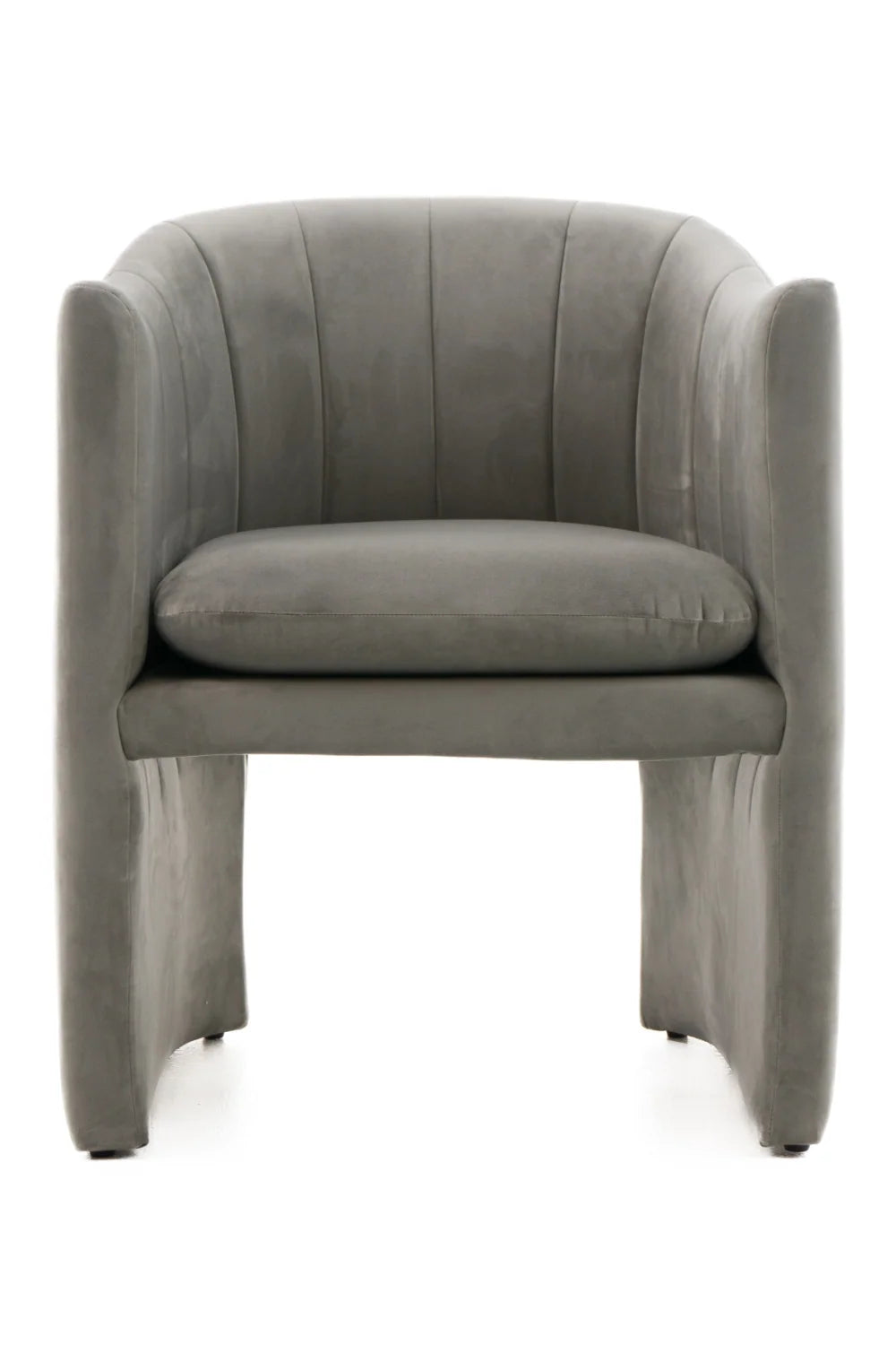 Luxury Curved Velvet Modern Dining Chair European Style for Villa