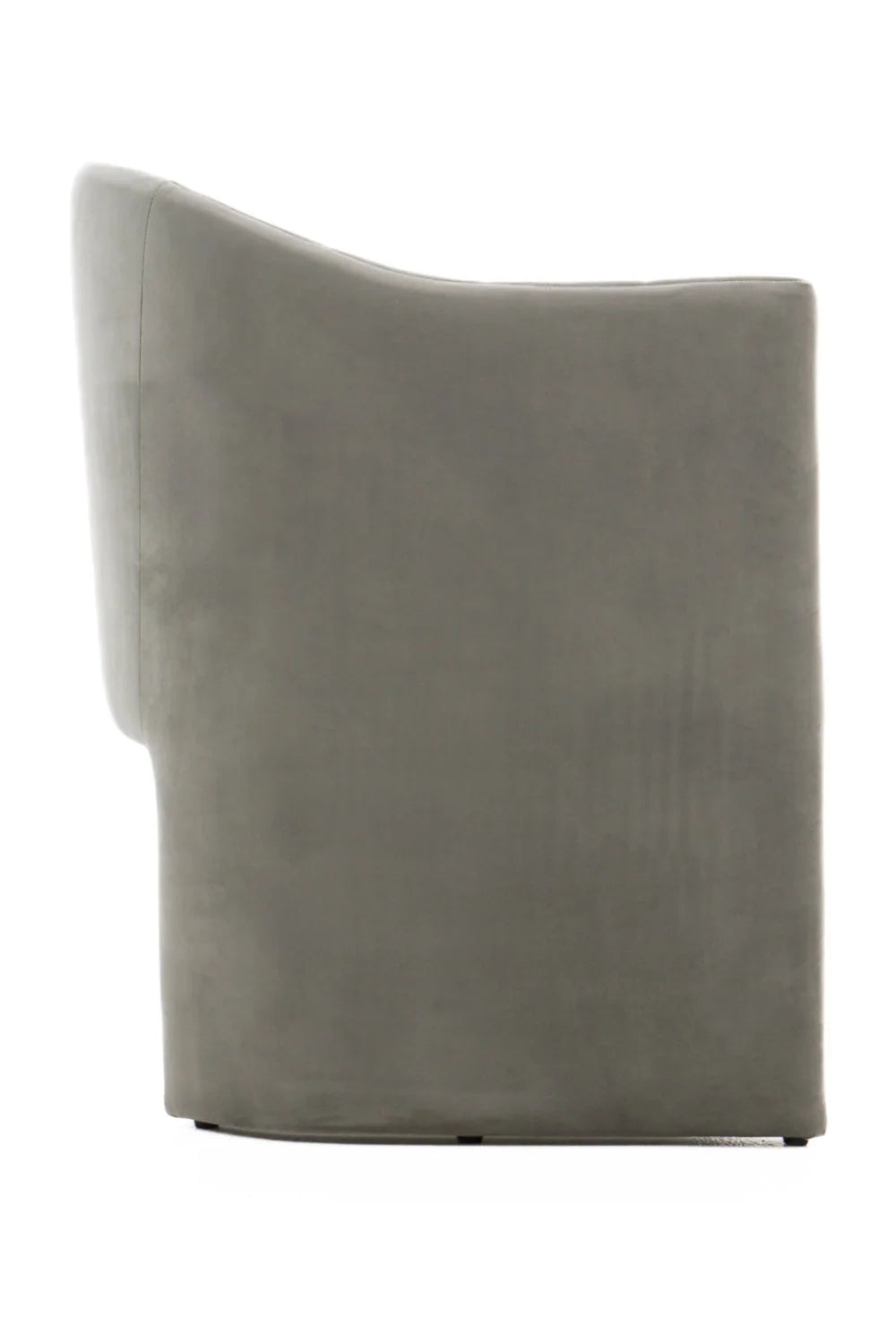 Luxury Curved Velvet Modern Dining Chair European Style for Villa