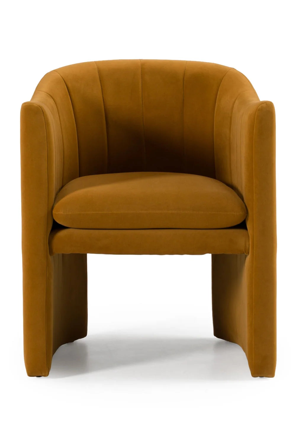 Luxury Curved Velvet Modern Dining Chair European Style for Villa