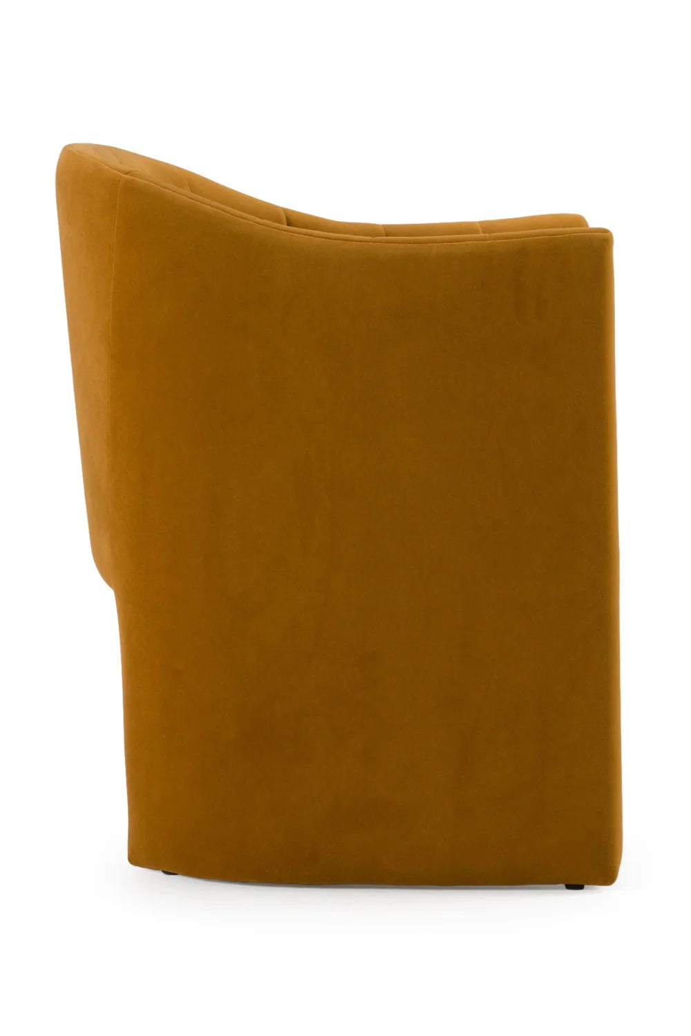 Luxury Curved Velvet Modern Dining Chair European Style for Villa