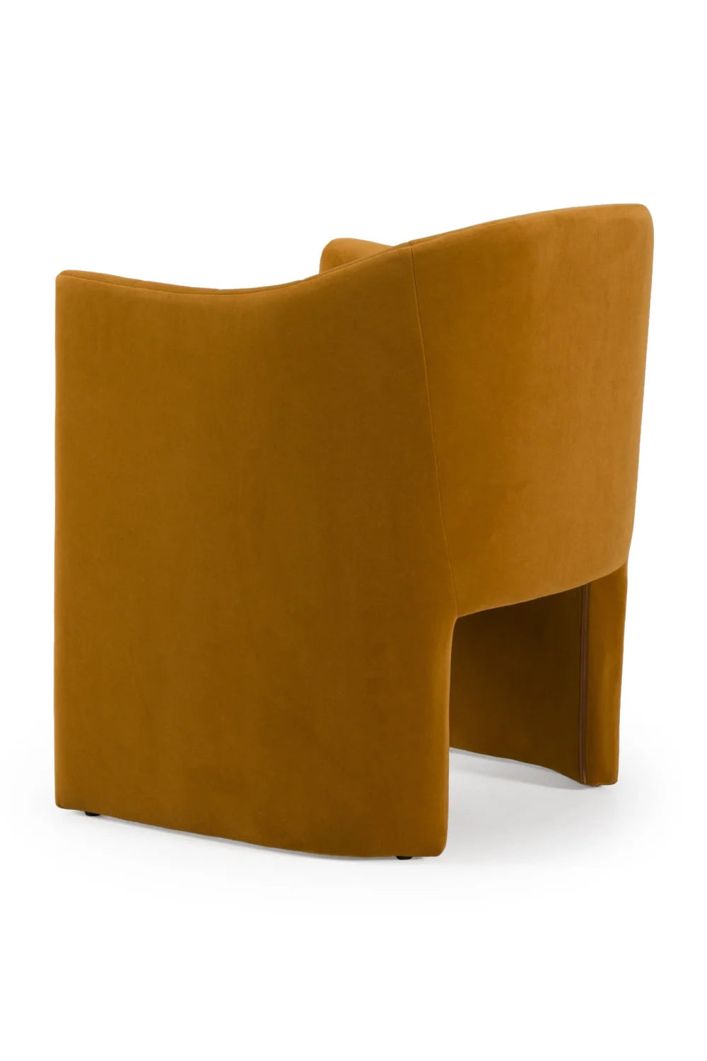 Luxury Curved Velvet Modern Dining Chair European Style for Villa