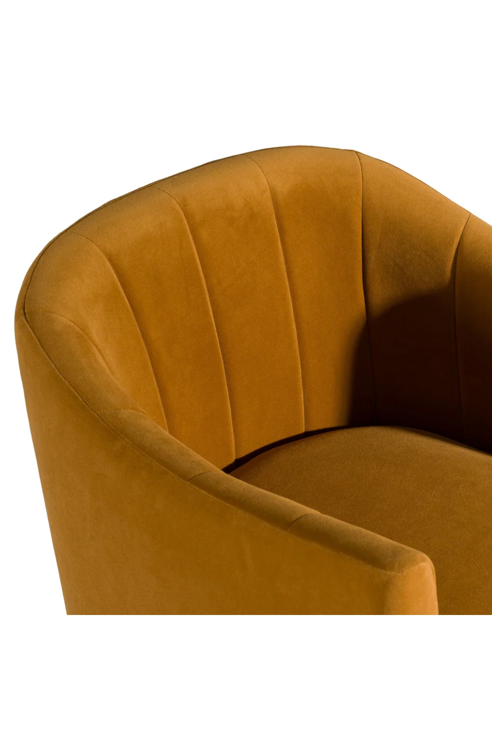 Luxury Curved Velvet Modern Dining Chair European Style for Villa