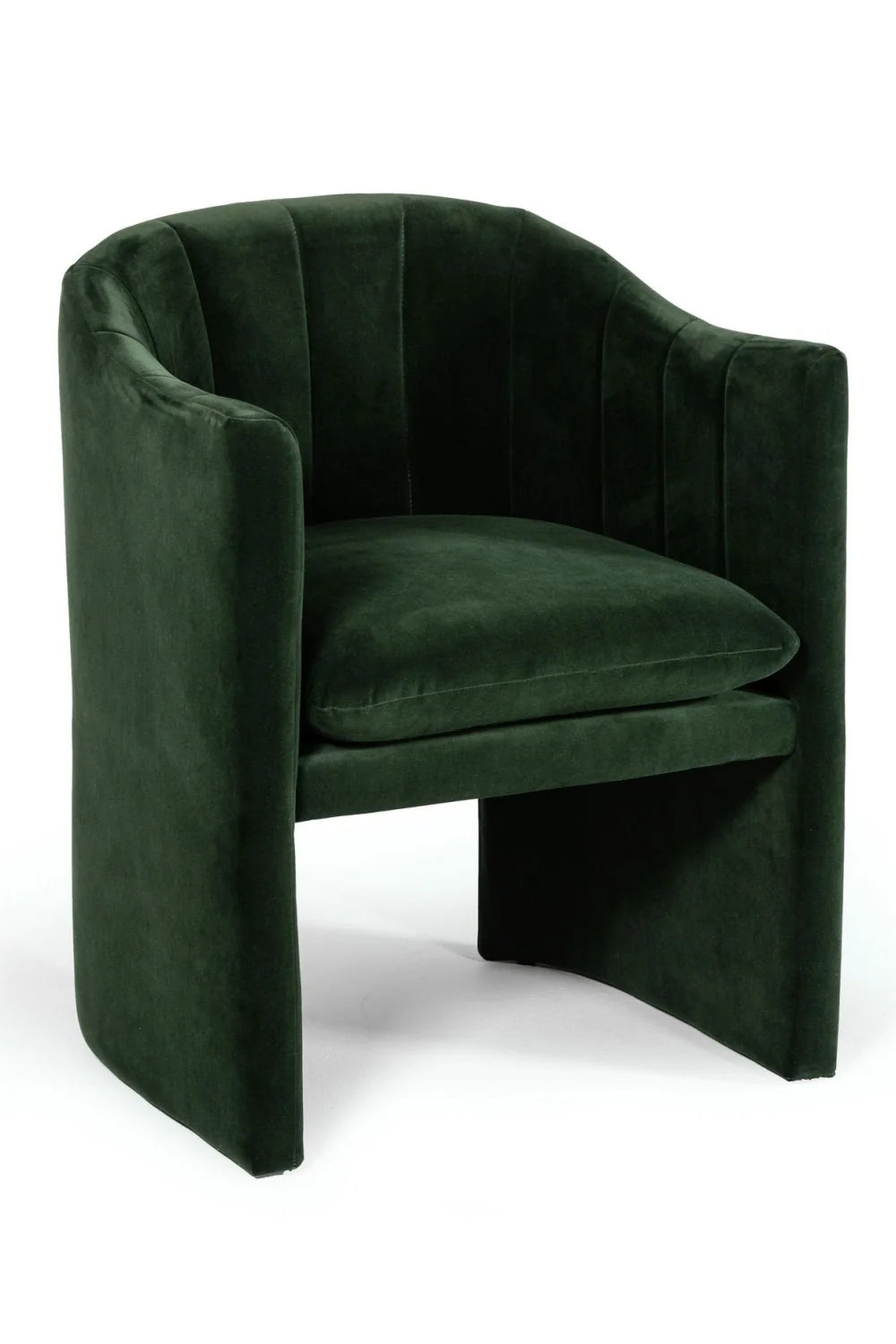 Luxury Curved Velvet Modern Dining Chair European Style for Villa