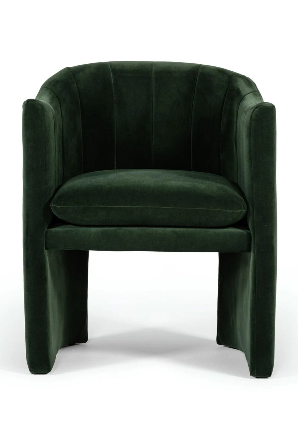 Luxury Curved Velvet Modern Dining Chair European Style for Villa