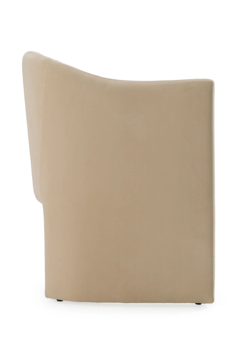 Luxury Curved Velvet Modern Dining Chair European Style for Villa