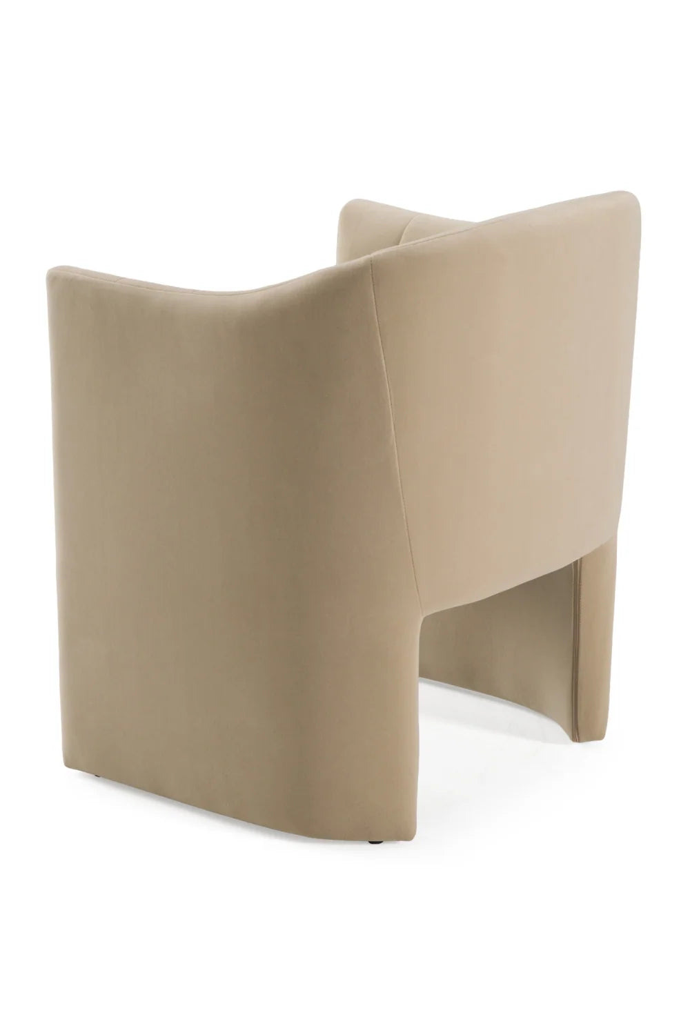 Luxury Curved Velvet Modern Dining Chair European Style for Villa