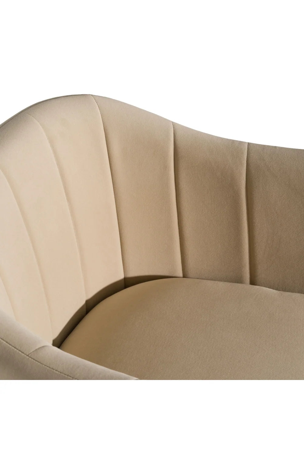 Luxury Curved Velvet Modern Dining Chair European Style for Villa