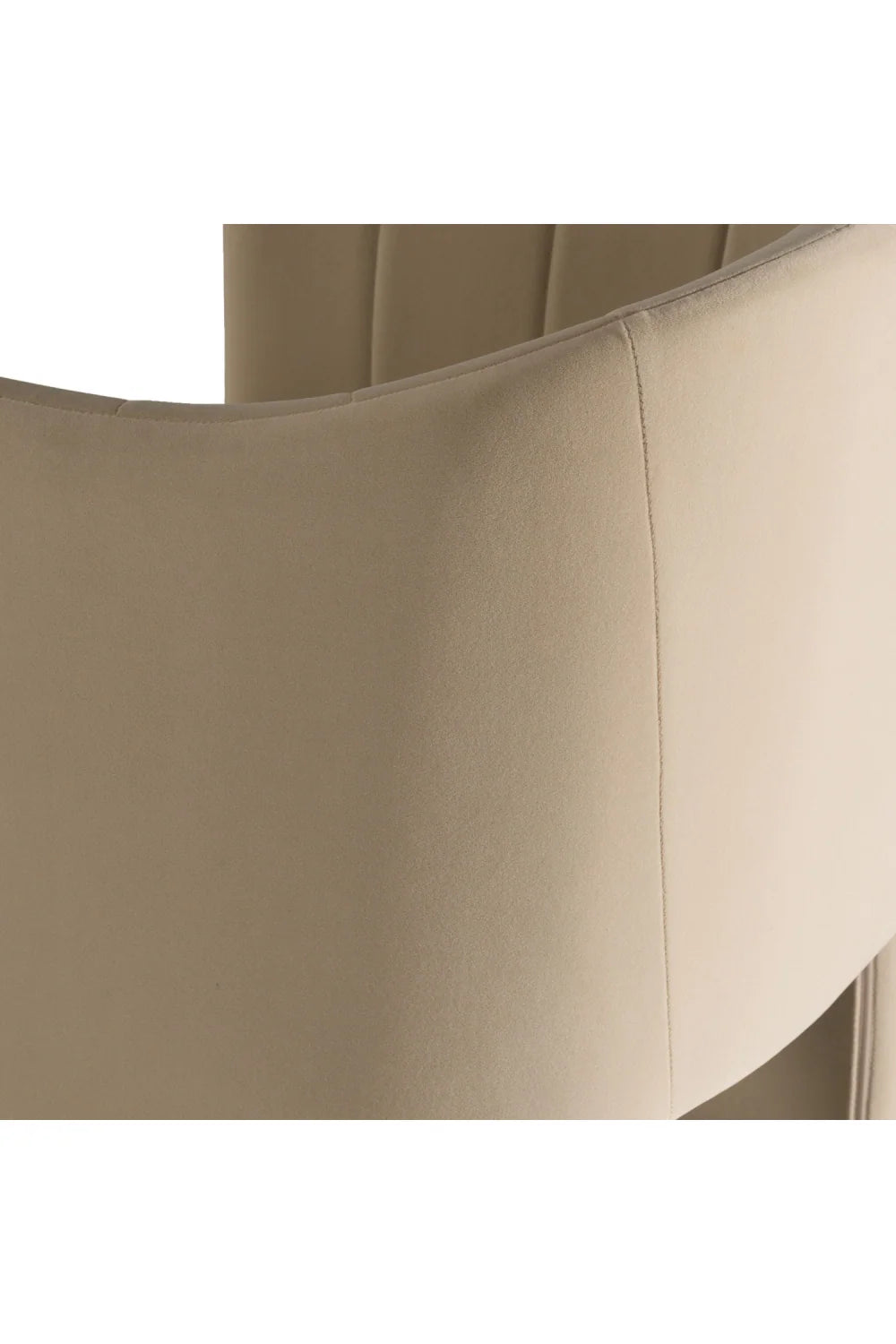 Luxury Curved Velvet Modern Dining Chair European Style for Villa