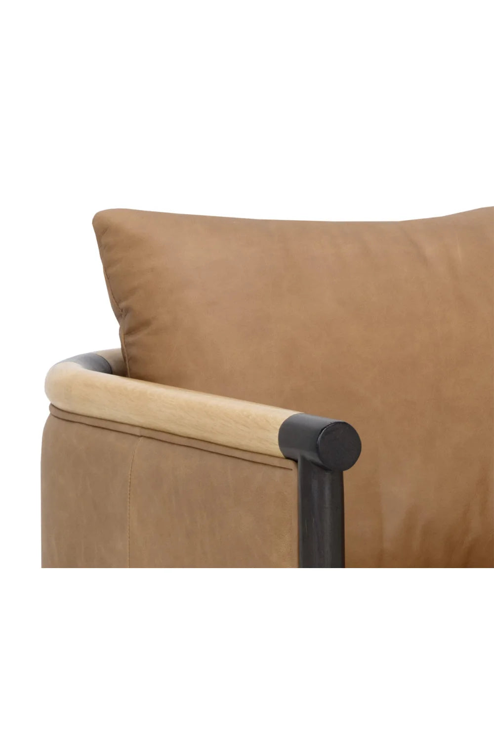 Luxury Curved Wood Lounge Chair Modern Italian Style for Villa