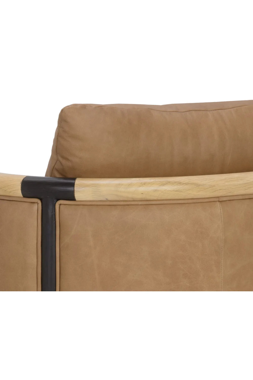 Luxury Curved Wood Lounge Chair Modern Italian Style for Villa