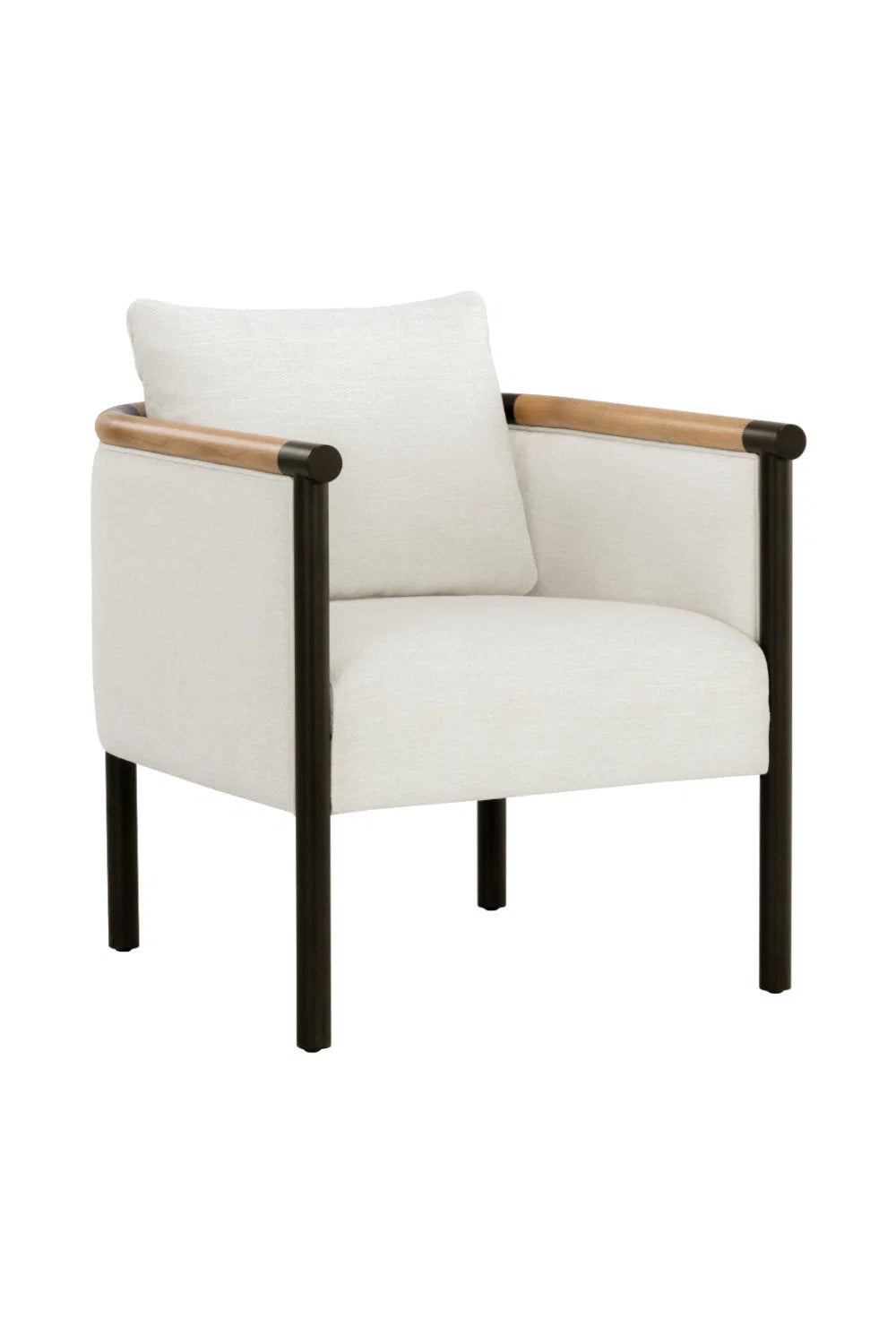 Luxury Curved Wood Lounge Chair Modern Italian Style for Villa