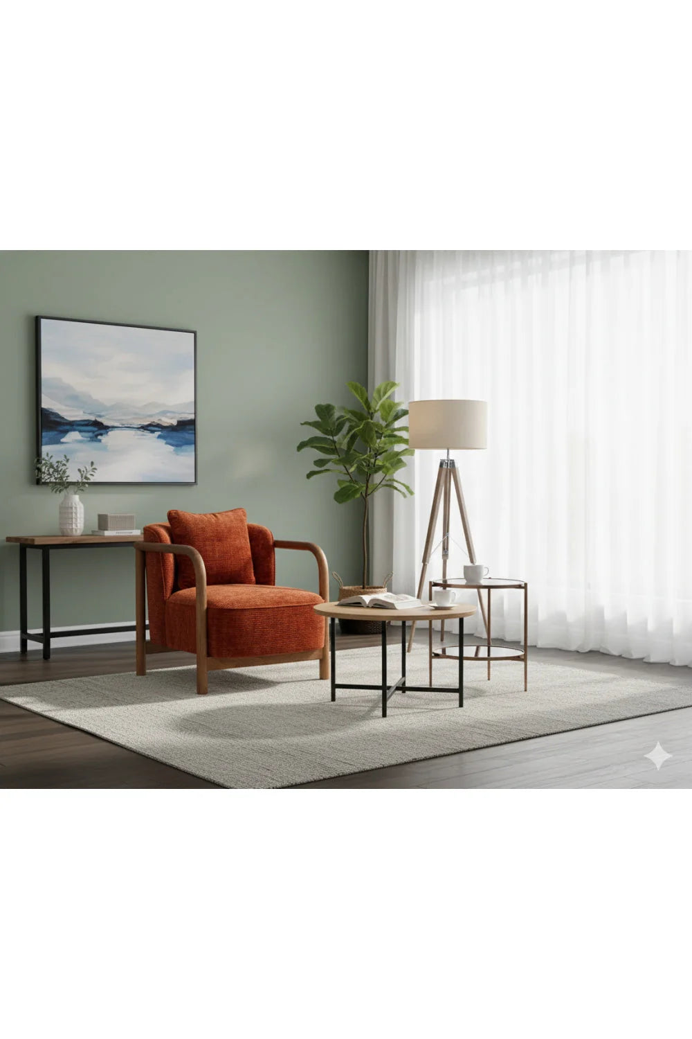 Luxury Curved Wood Lounge Chair Modern Italian Style for Villa