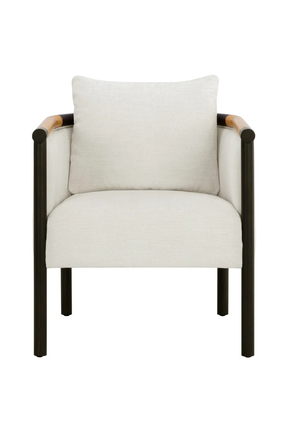 Luxury Curved Wood Lounge Chair Modern Italian Style for Villa