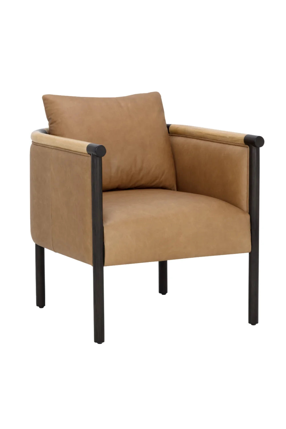 Luxury Curved Wood Lounge Chair Modern Italian Style for Villa