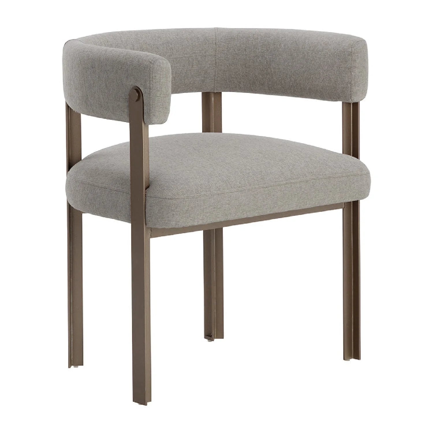 Luxury Curved Wood Modern Dining Chair European Style for Villa