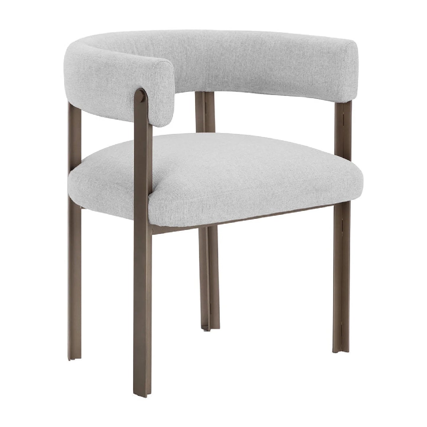 Luxury Curved Wood Modern Dining Chair European Style for Villa