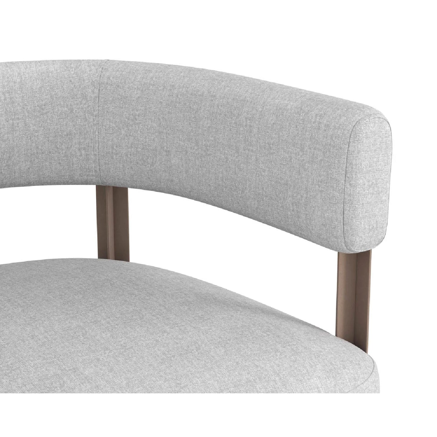 Luxury Curved Wood Modern Dining Chair European Style for Villa