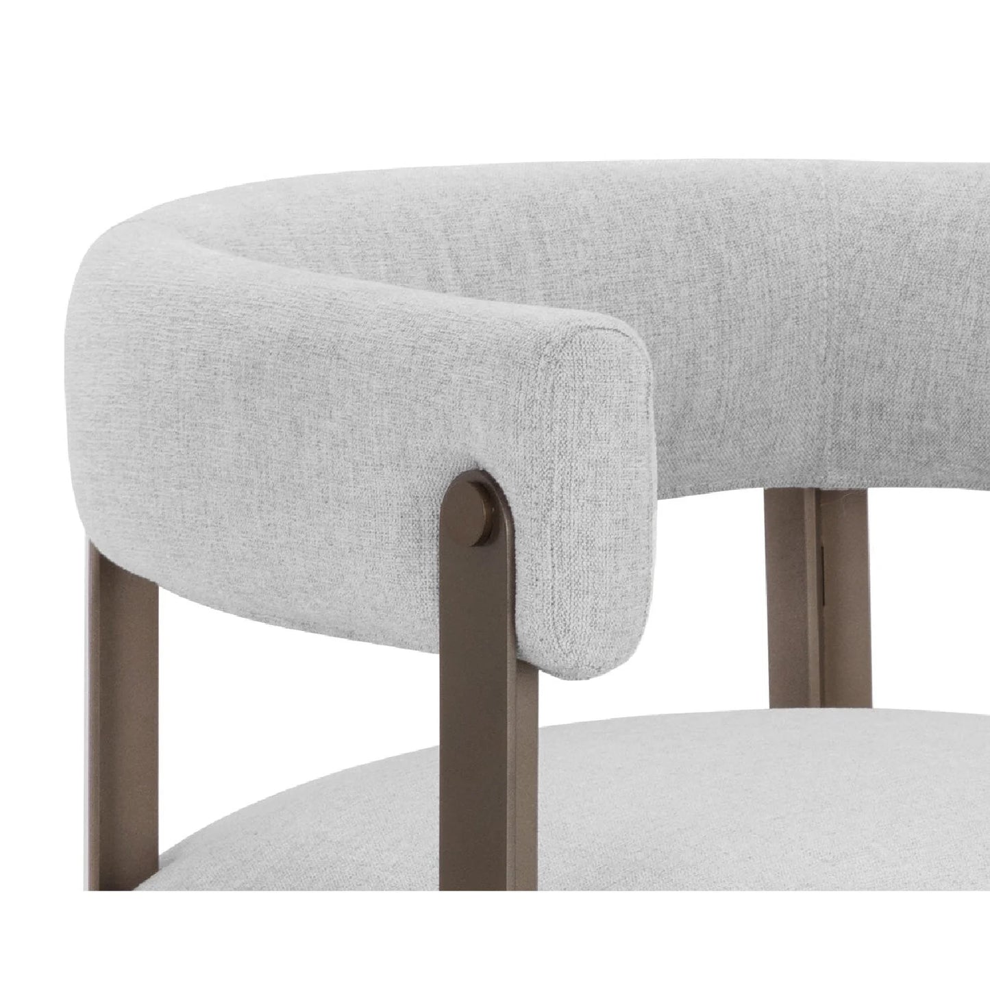 Luxury Curved Wood Modern Dining Chair European Style for Villa