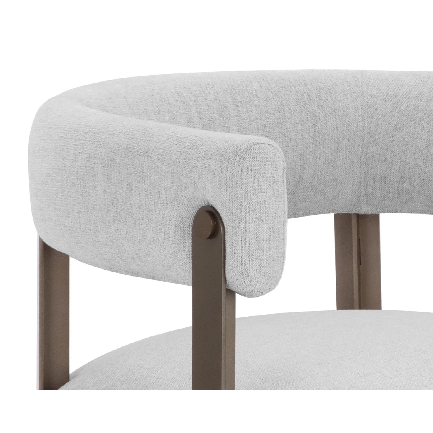 Luxury Curved Wood Modern Dining Chair European Style for Villa