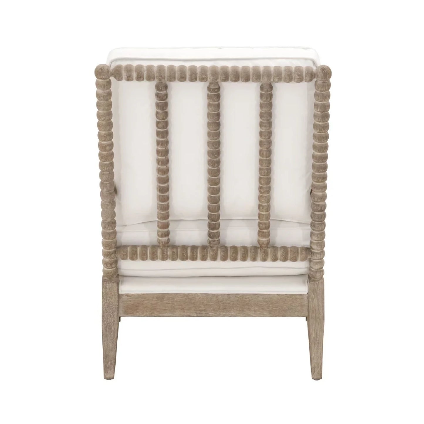 Luxury Cushioned Gray Oak Club Chair Modern Italian Style for Villa