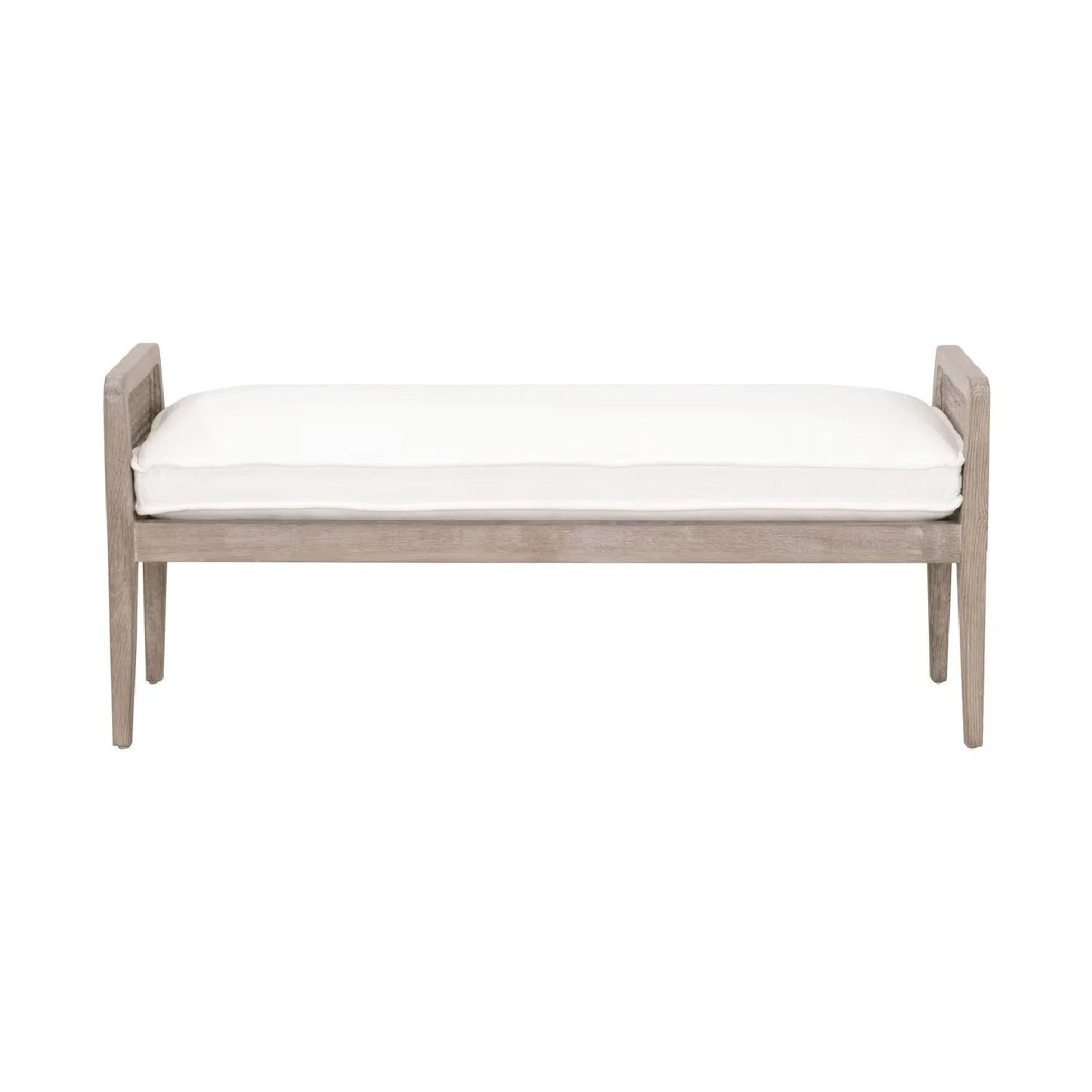 Luxury Cushioned Oak Bench European Style for Villa