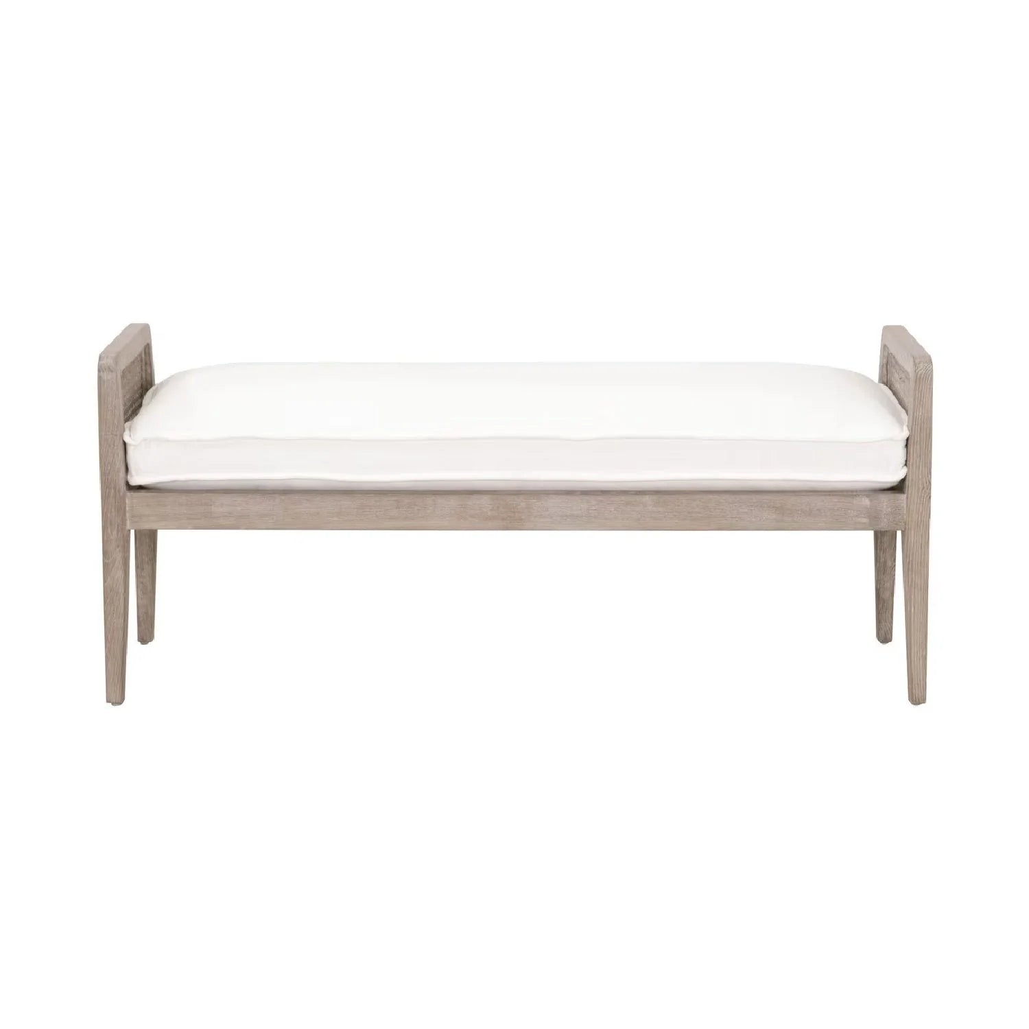 Luxury Cushioned Oak Bench European Style for Villa