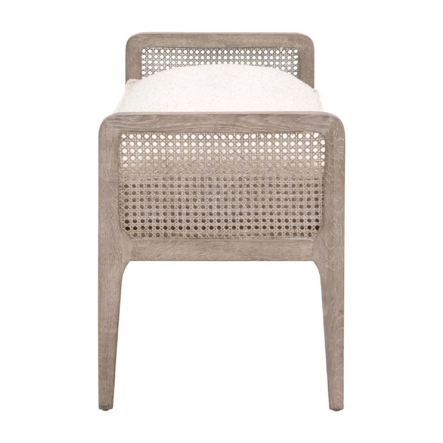 Luxury Cushioned Oak Bench European Style for Villa