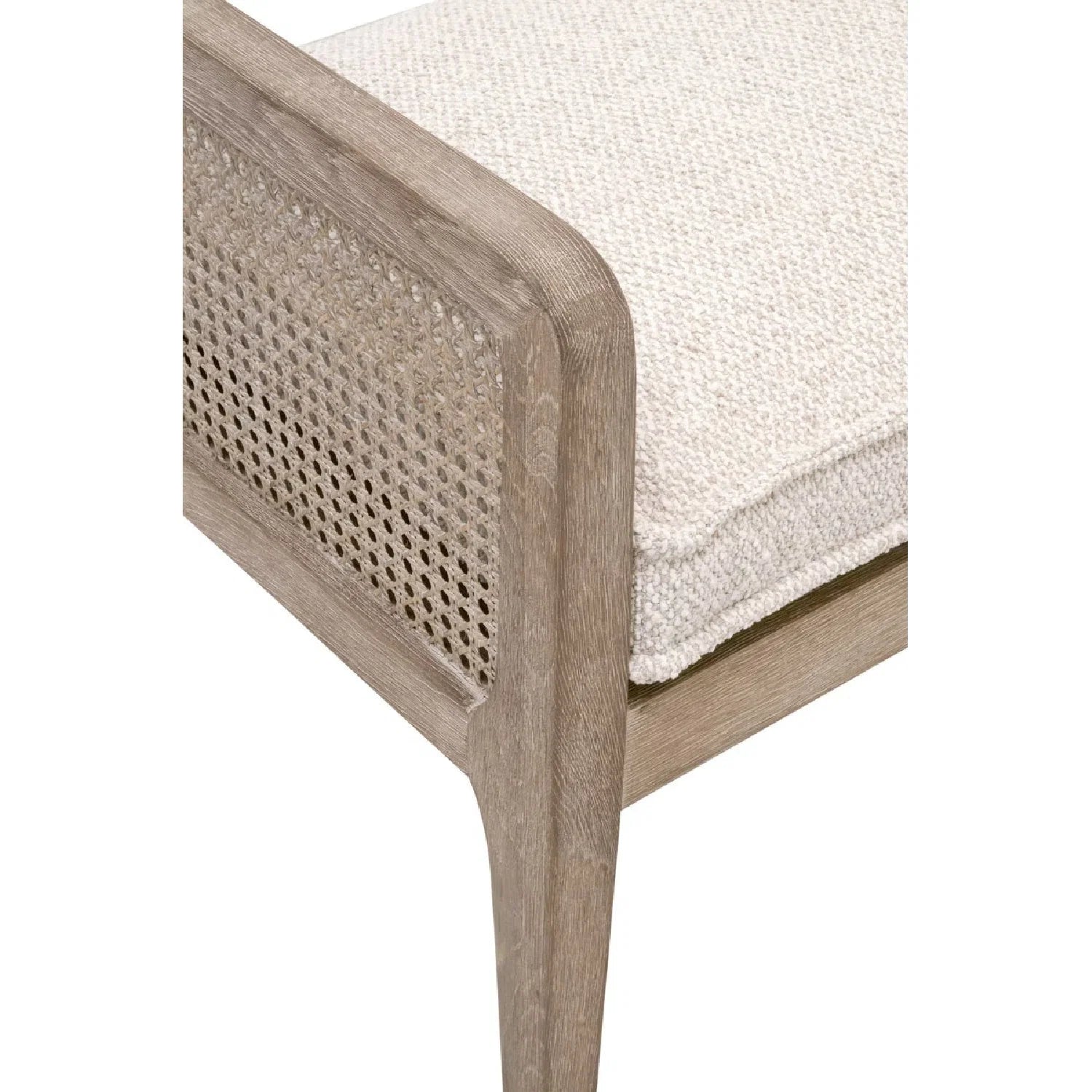 Luxury Cushioned Oak Bench European Style for Villa