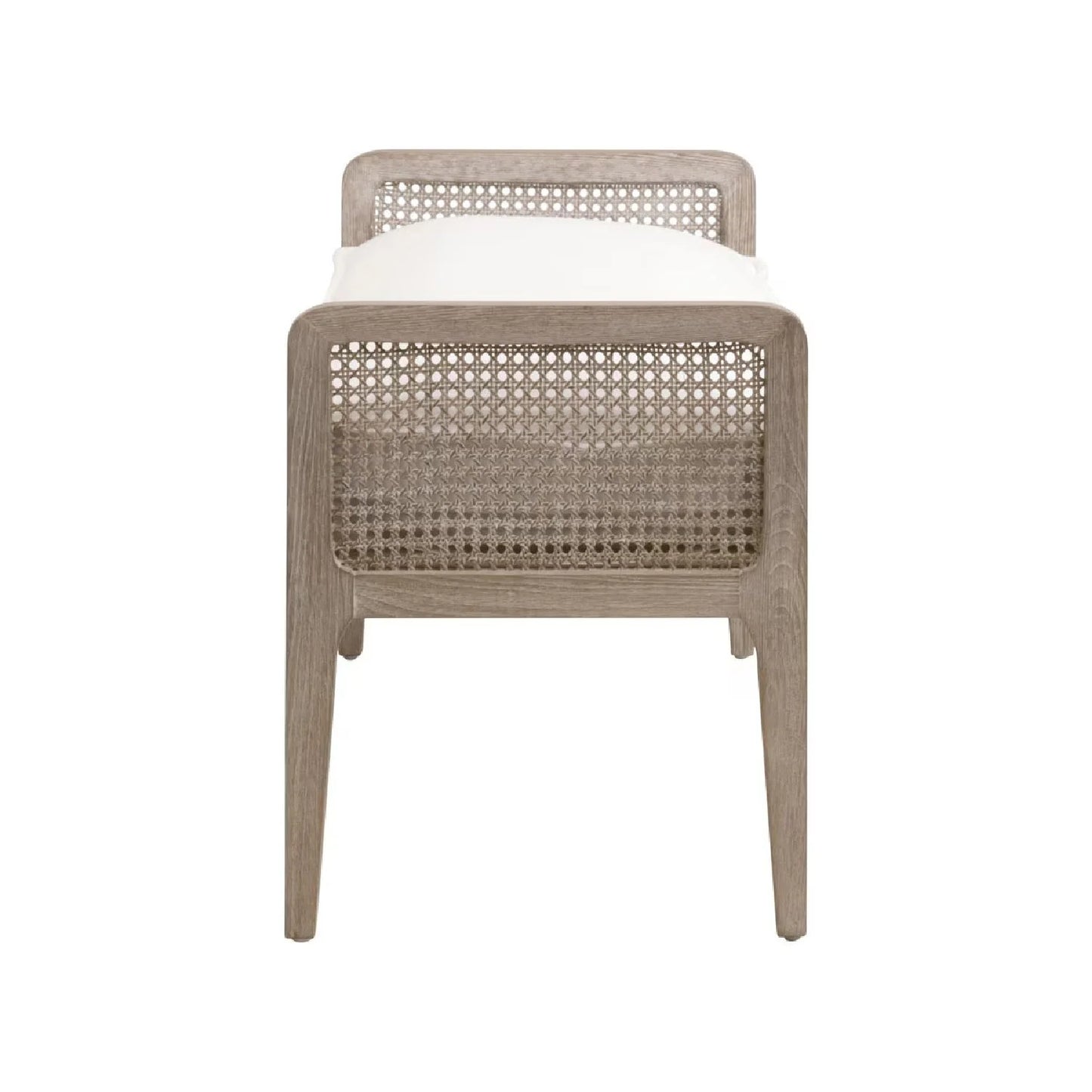 Luxury Cushioned Oak Bench European Style for Villa