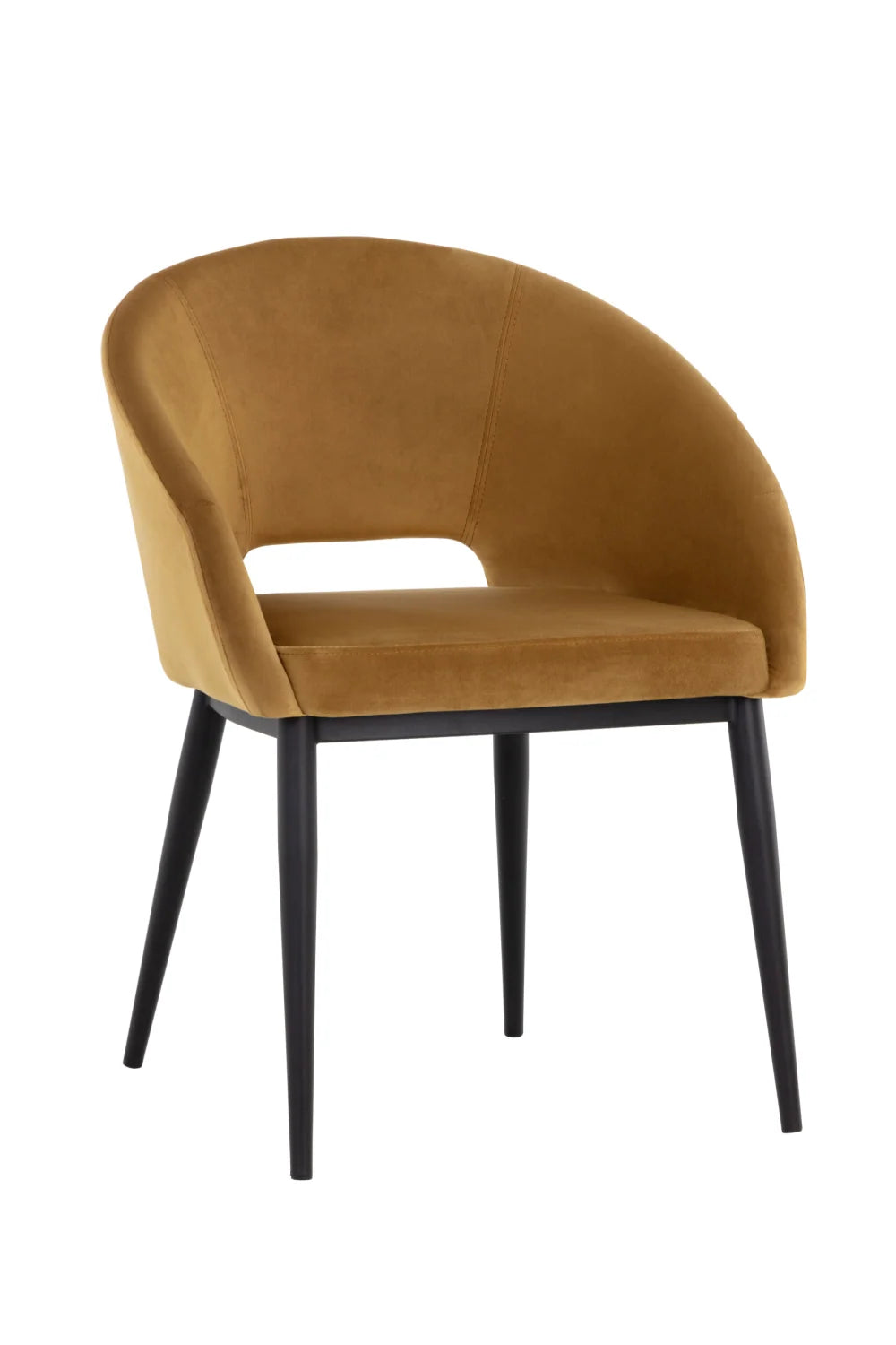 Luxury Cutout Back Modern Dining Armchair European Style for Villa