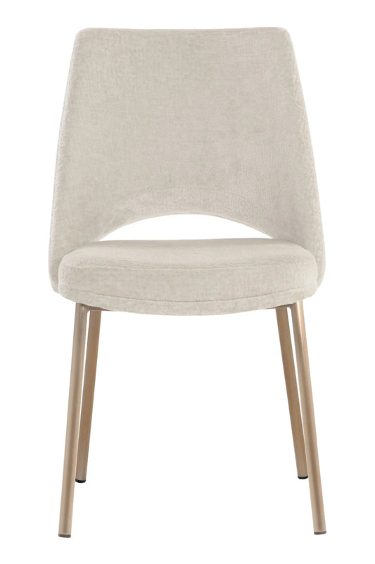 Luxury Cutout-Back Modern Dining Chair European Style for Villa