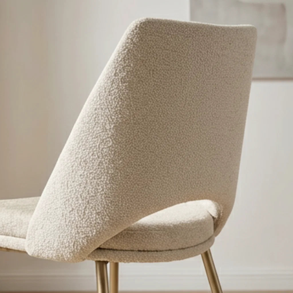 Luxury Cutout-Back Modern Dining Chair European Style for Villa