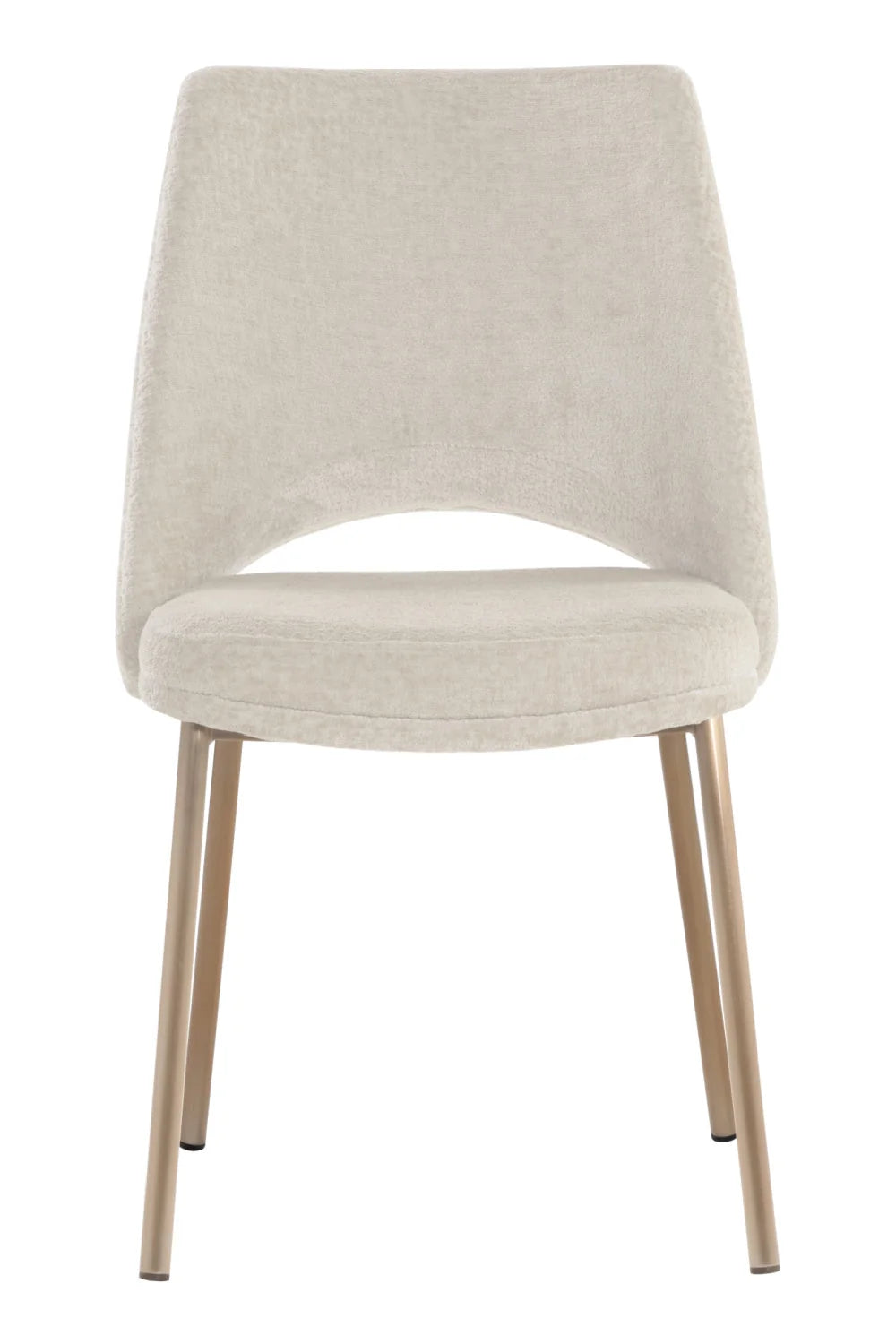 Luxury Cutout-Back Modern Dining Chair European Style for Villa