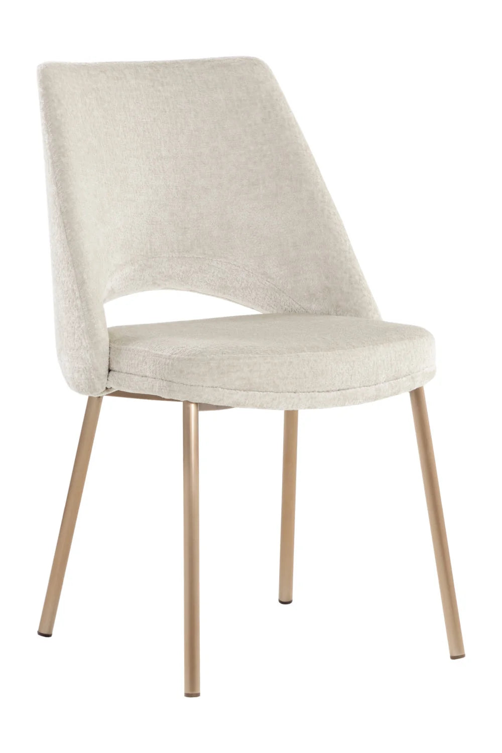 Luxury Cutout-Back Modern Dining Chair European Style for Villa
