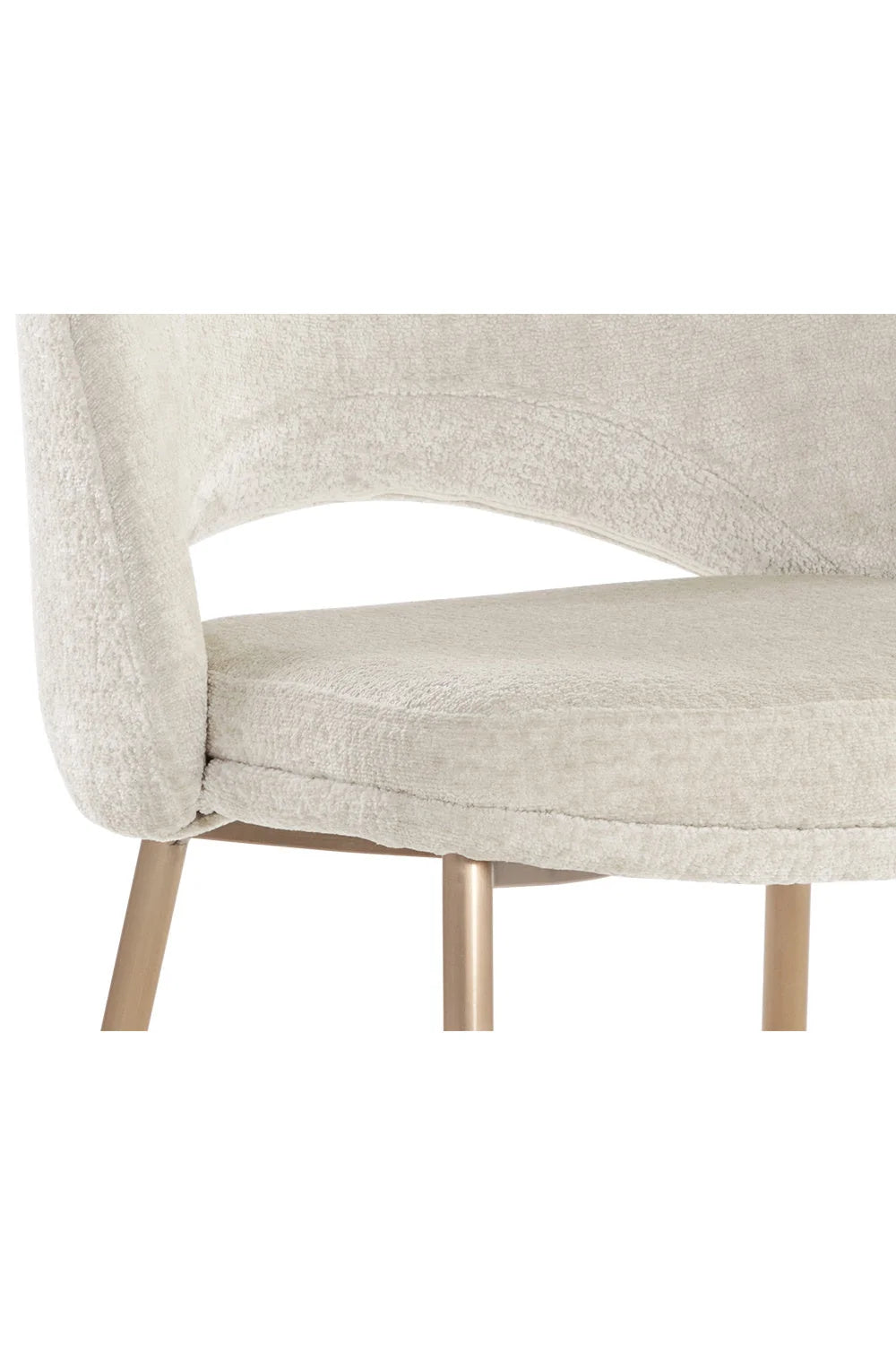 Luxury Cutout-Back Modern Dining Chair European Style for Villa