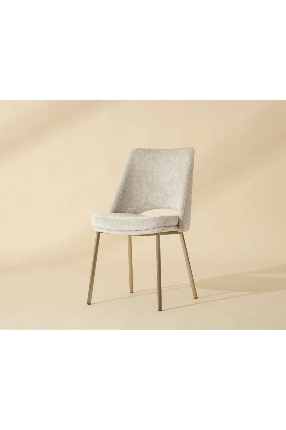 Luxury Cutout-Back Modern Dining Chair European Style for Villa