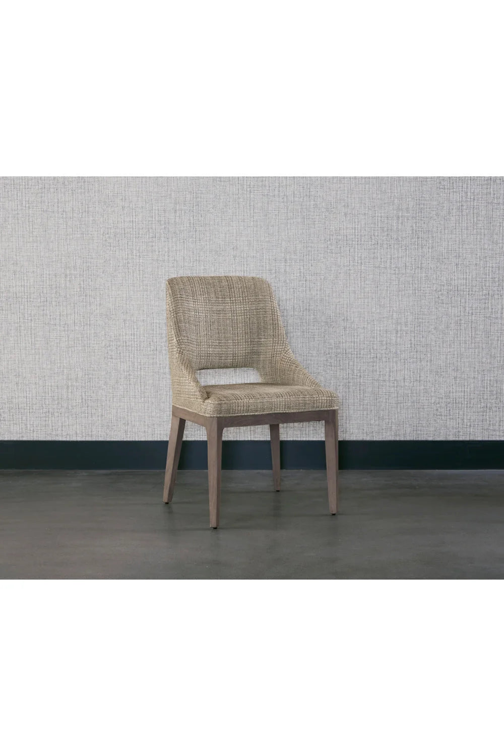 Luxury Cutout Fabric Dining Chair European Style for Villa