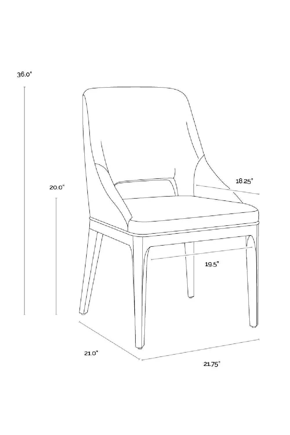 Luxury Cutout Fabric Dining Chair European Style for Villa